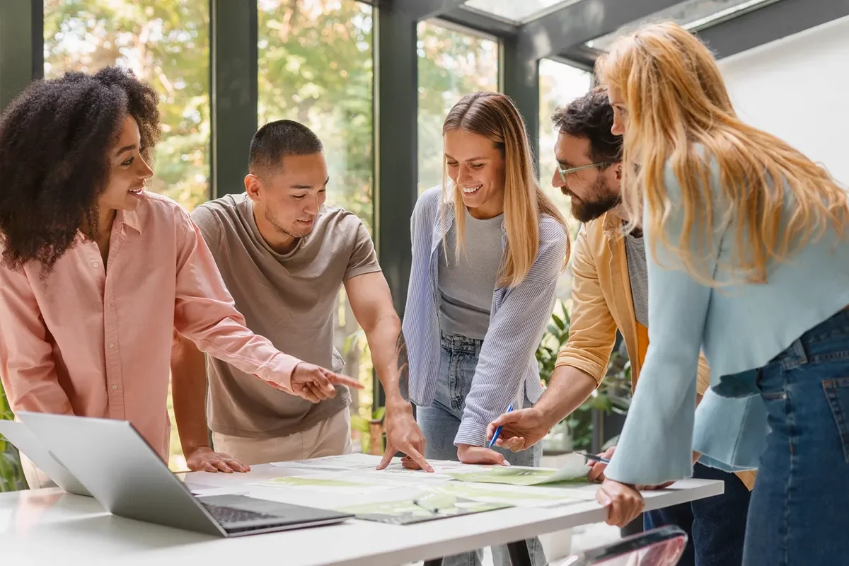 Creative team planning an upcoming event