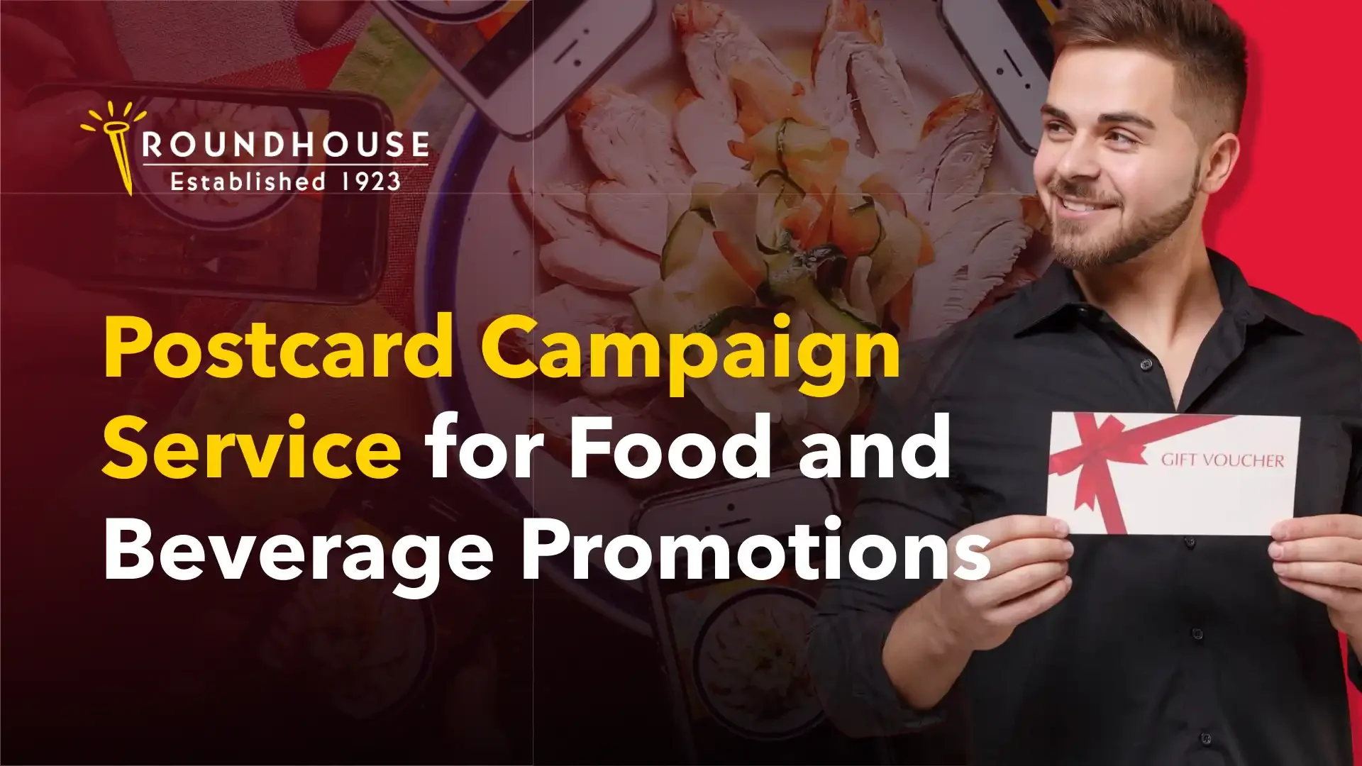 Postcard Campaign Service for Food & Beverage Promotions – blog header by Roundhouse Partners
