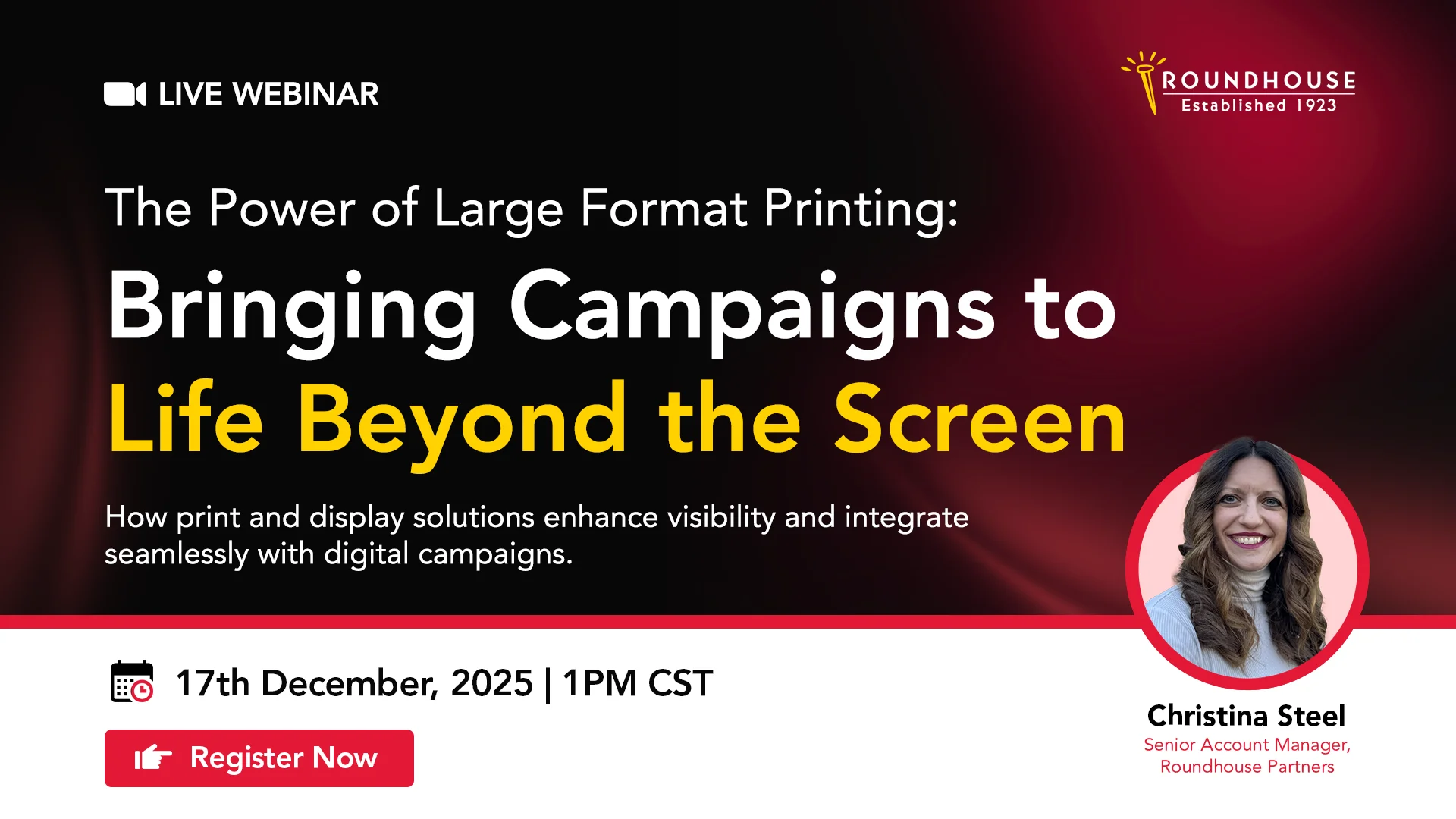 The Power of Large Format Printing – blog header by Roundhouse Partners