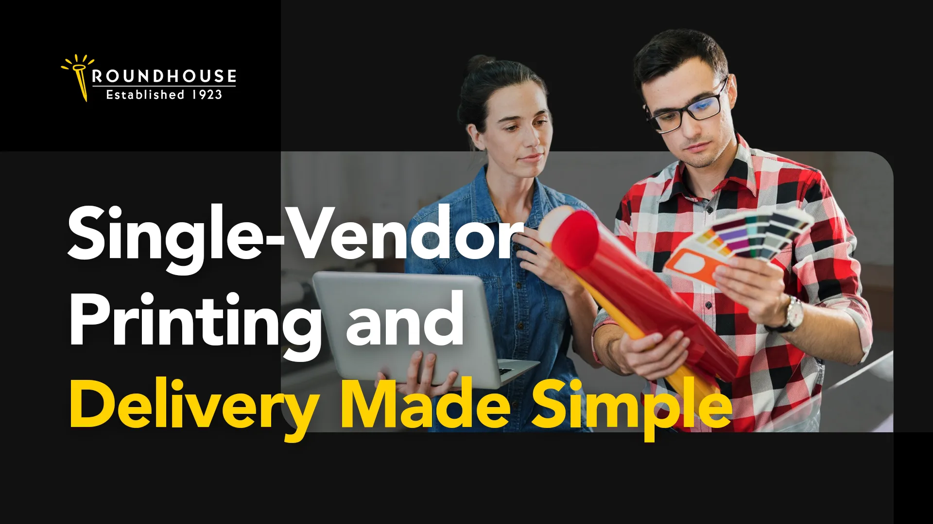 Integrated Printing and Logistics Benefits – blog header by Roundhouse Marketing Services